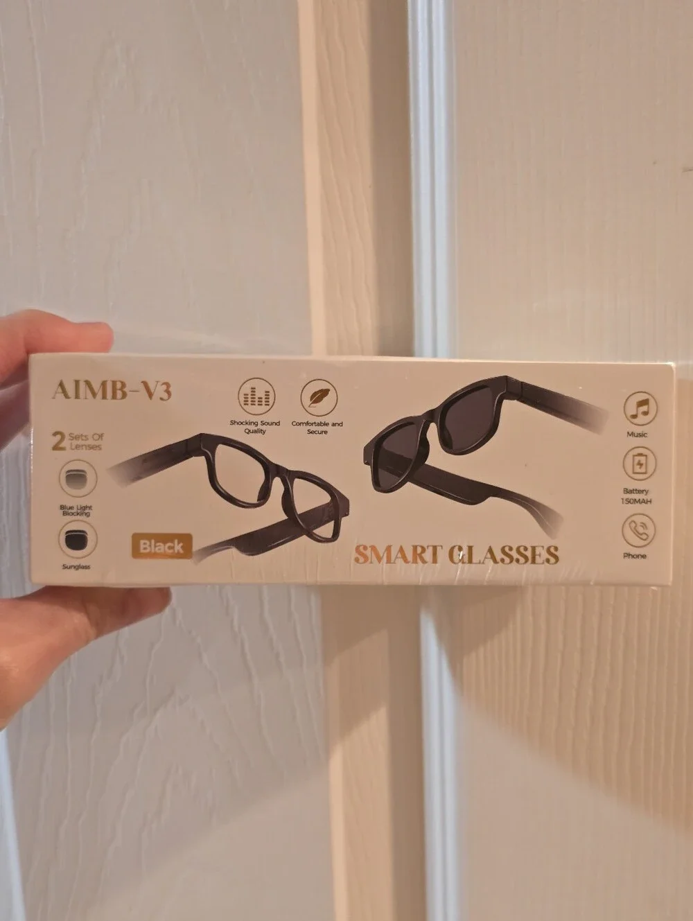 Black Smart Glasses with Audio